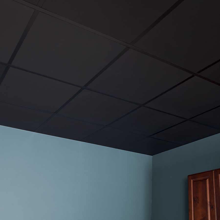 74007_SmoothProBlack01_large Smooth Pro series tiles in black - installed