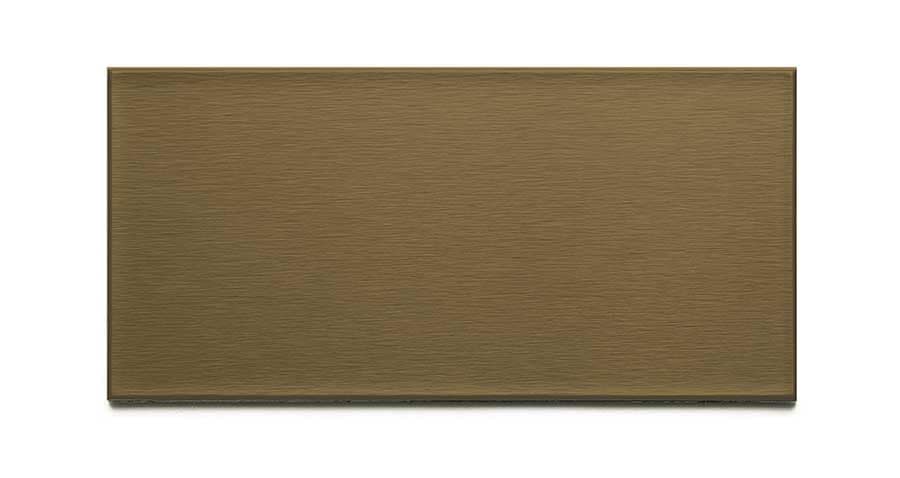 Aspect 3x6 (Long Grain) Metal Tiles in Brushed Bronze