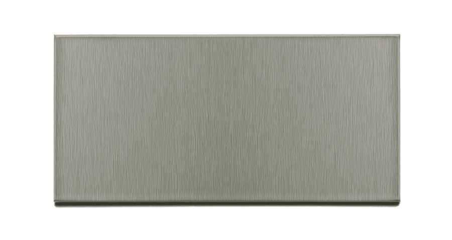 Aspect 3x6 (Short Grain) Metal Tiles in Brushed Stainless