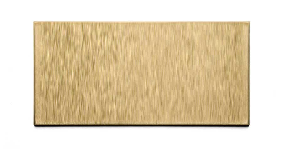 Aspect 3x6 (Short Grain) Metal Tiles in Champagne