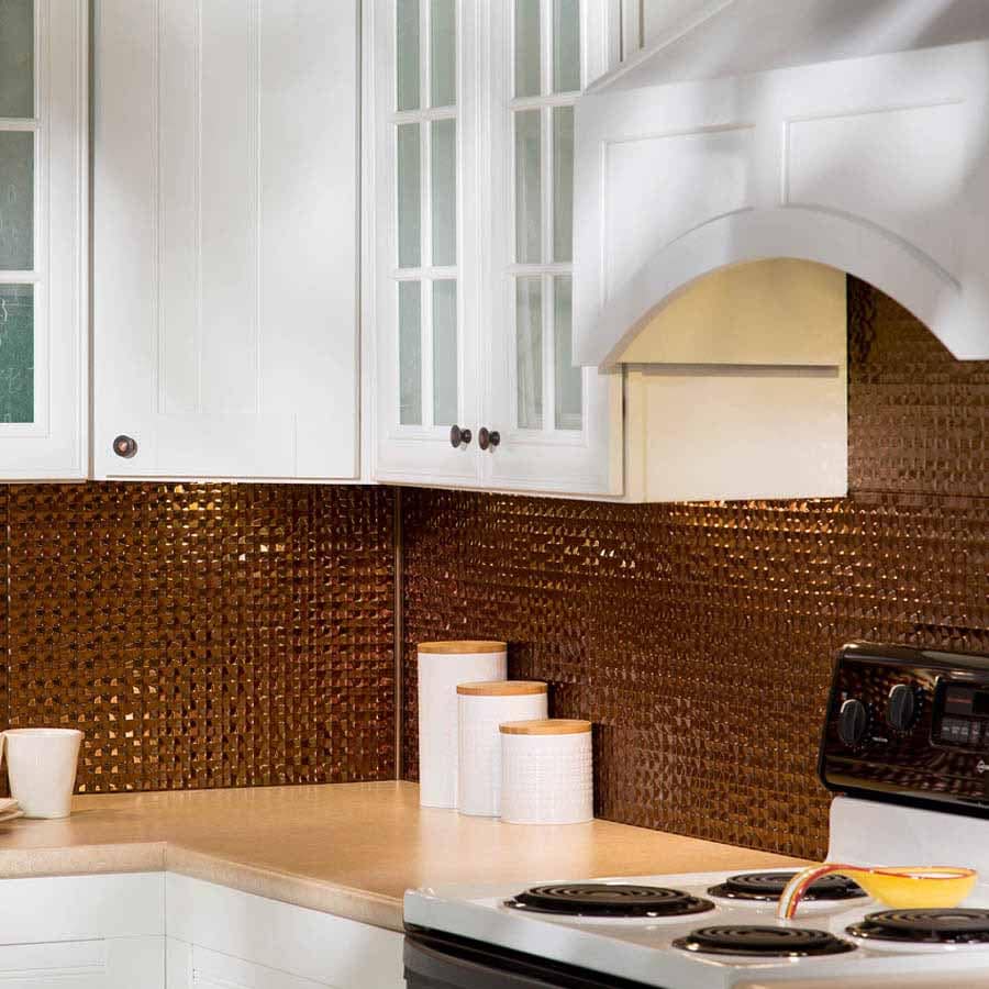 Fasade Backsplash - Terrain in Oil-Rubbed Bronze