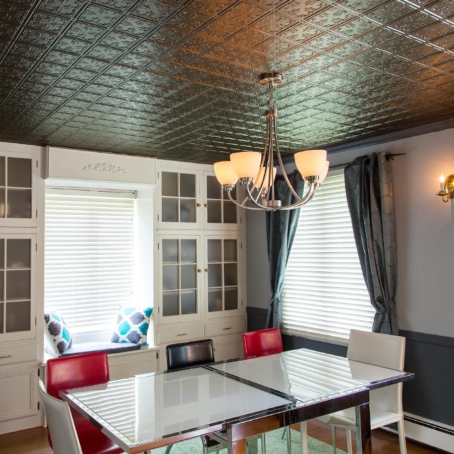 Traditional 10 ceiling in Argent Bronze