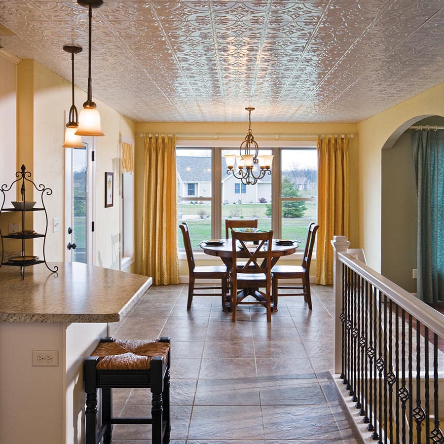 Traditional 2 ceiling in Gloss White