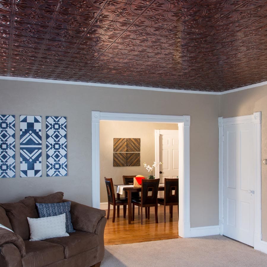 Traditional 2 ceiling in Moonstone Copper