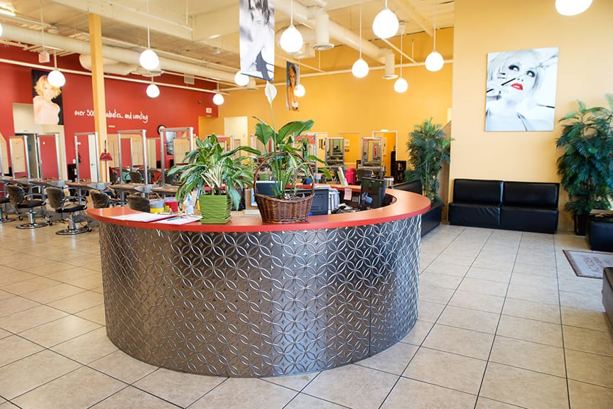Academy of Hair Design, Rings in Brushed Aluminum
