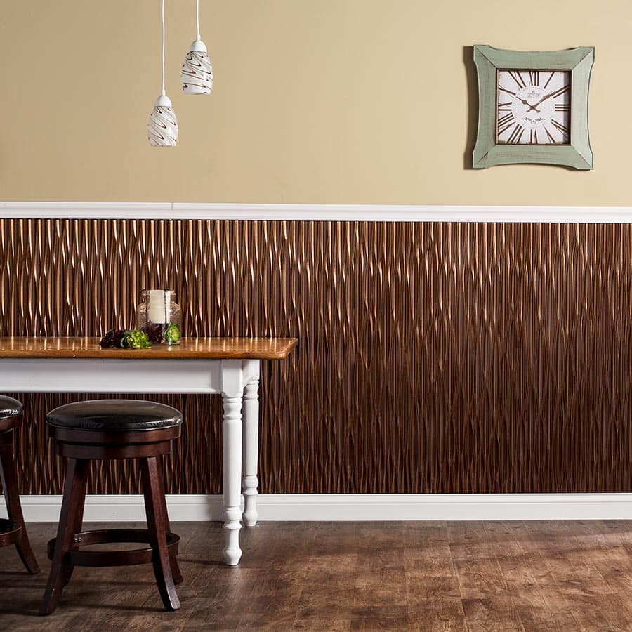 Dunes wall panel in Oil-Rubbed Bronze