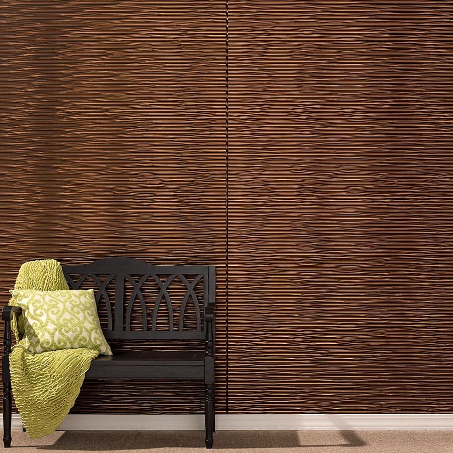 Dunes wall panel in Oil-Rubbed Bronze