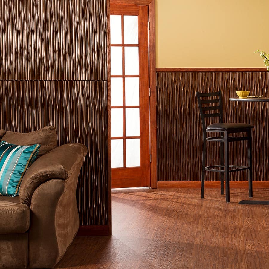 Dunes wall panel in Oil-Rubbed Bronze