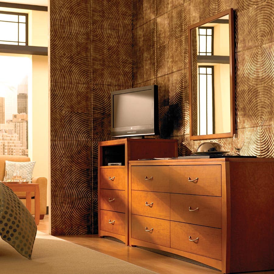 Echo wall panel in Bermuda Bronze