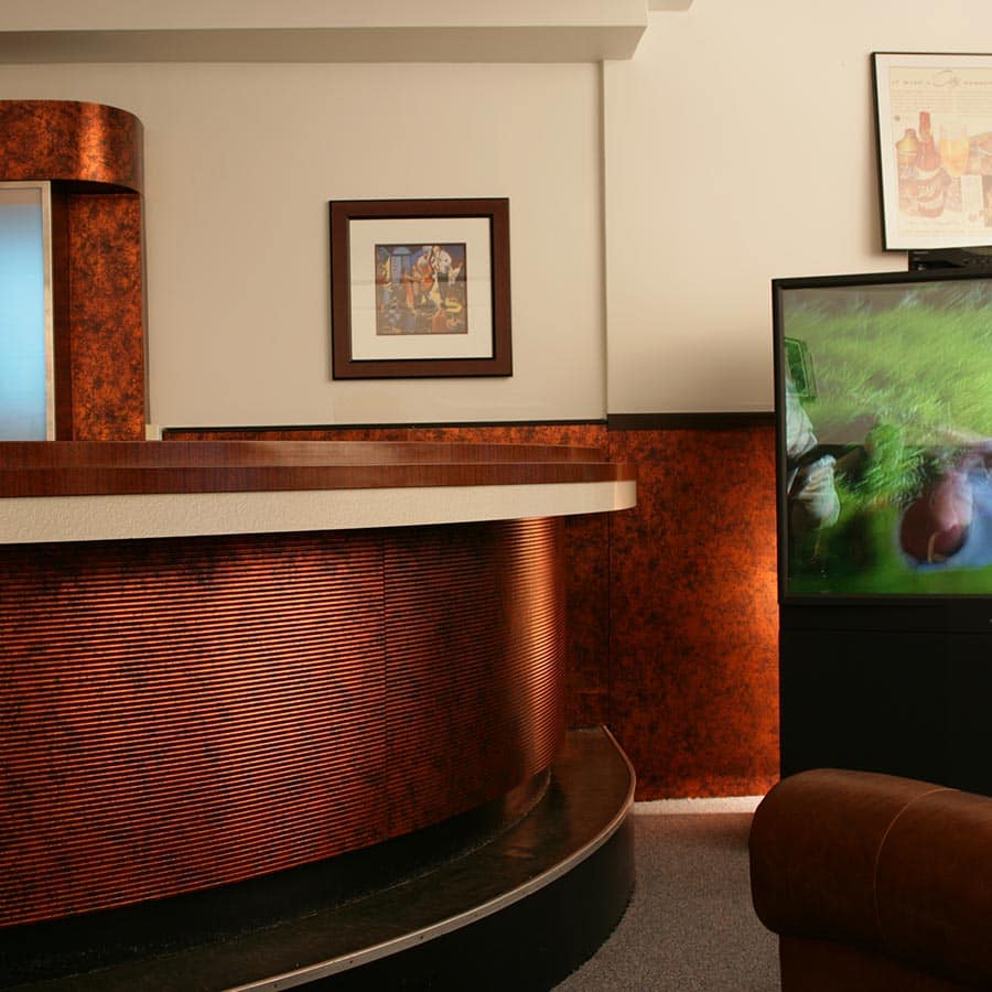 Rib wall panel in Moonstone Copper