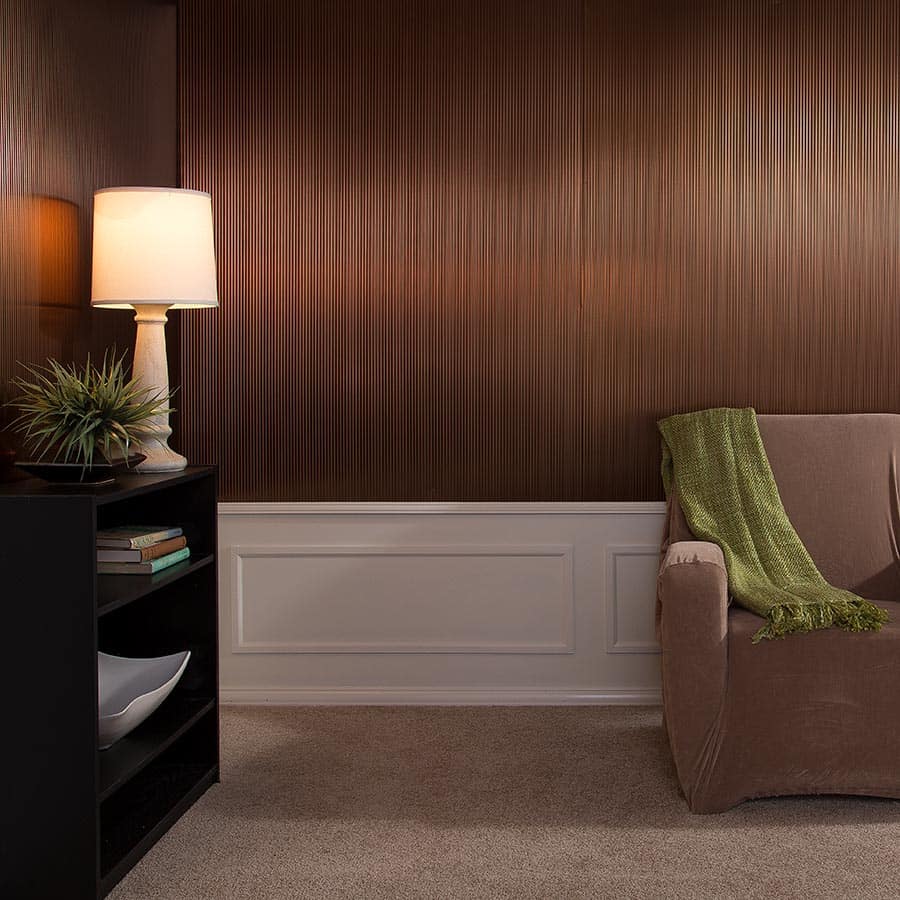 Rib wall panel in Oil-Rubbed Bronze