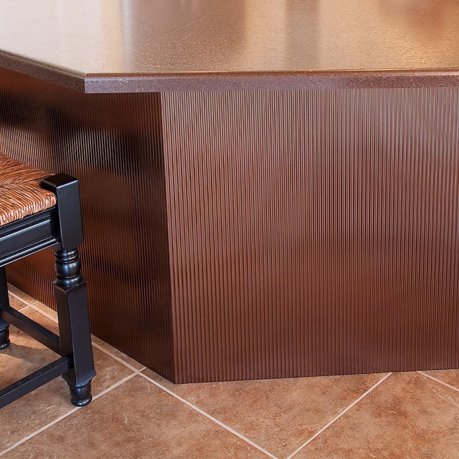 Rib wall panel in Oil-Rubbed Bronze