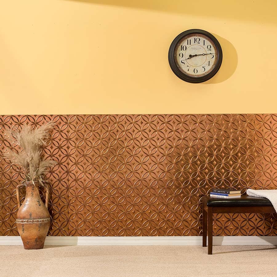 Rings wall panel in Antique Bronze