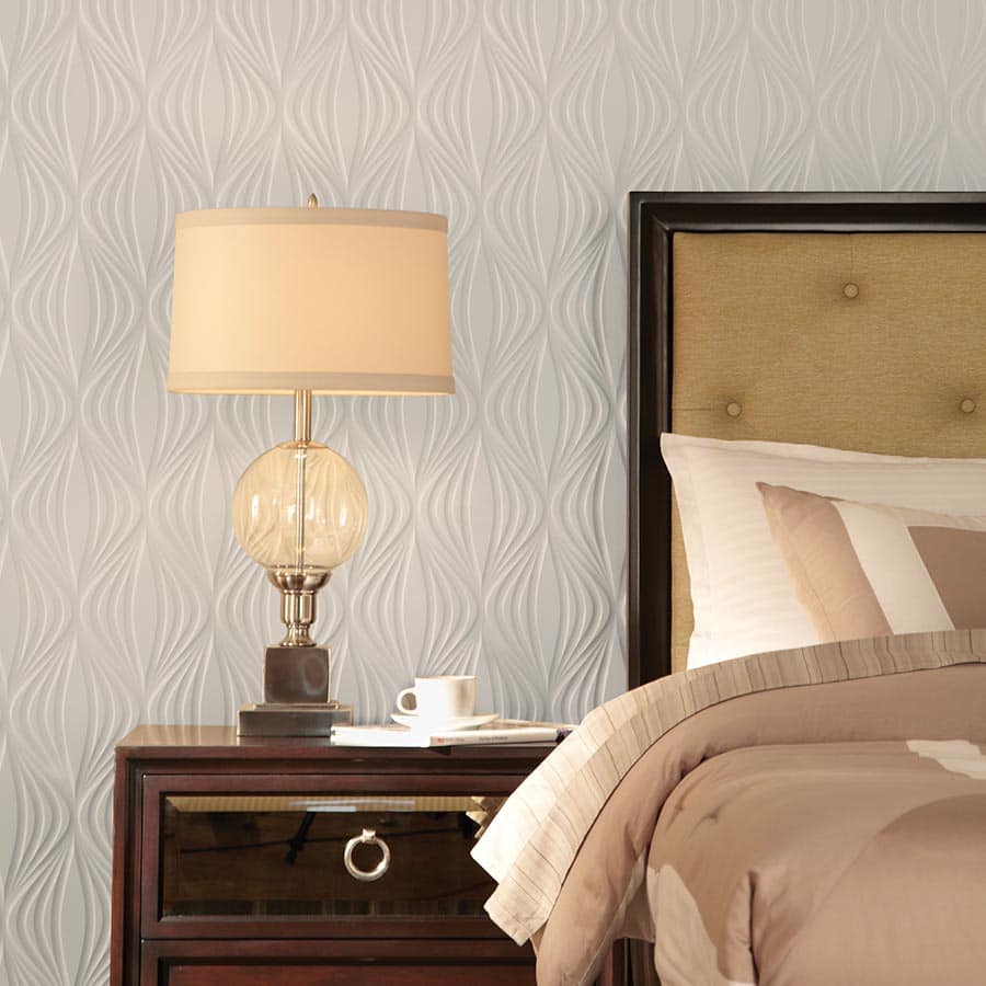 Shallot wall panel in Matte White